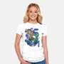 Mushroom Master-Womens-Fitted-Tee-Astrobot Invention