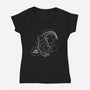 The Goat Astrological Sign-Womens-V-Neck-Tee-tobefonseca