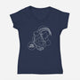 The Goat Astrological Sign-Womens-V-Neck-Tee-tobefonseca