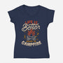 Life Is Better Around The Campfire-Womens-V-Neck-Tee-tobefonseca
