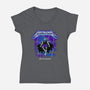 Metal Carl-Womens-V-Neck-Tee-retrodivision