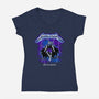 Metal Carl-Womens-V-Neck-Tee-retrodivision