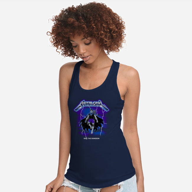 Metal Carl-Womens-Racerback-Tank-retrodivision