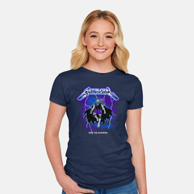Metal Carl-Womens-Fitted-Tee-retrodivision