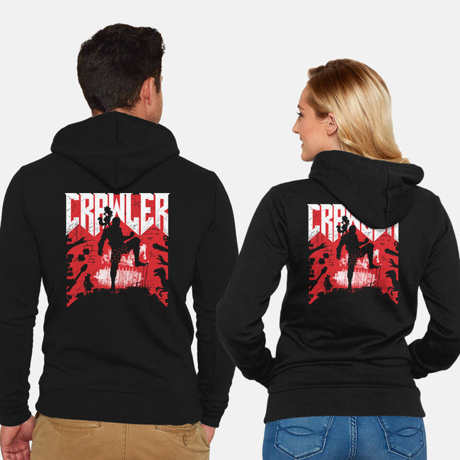 Classic Crawler-Unisex-Zip-Up-Sweatshirt-rocketman_art
