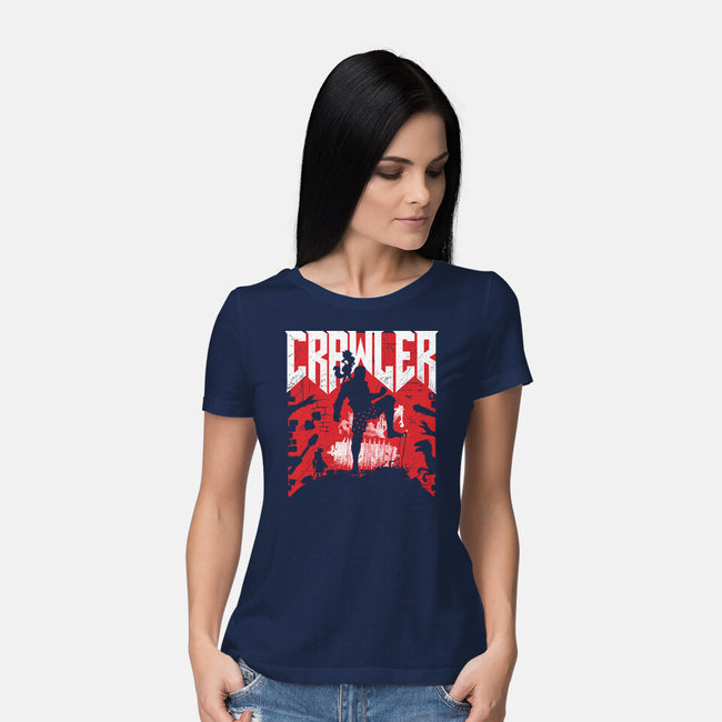 Classic Crawler-Womens-Basic-Tee-rocketman_art