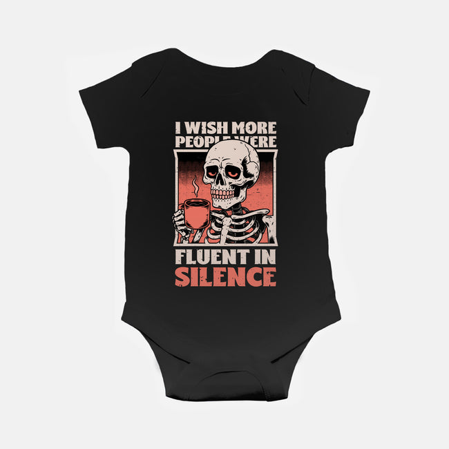 Skull Coffee Silence-Baby-Basic-Onesie-Studio Mootant