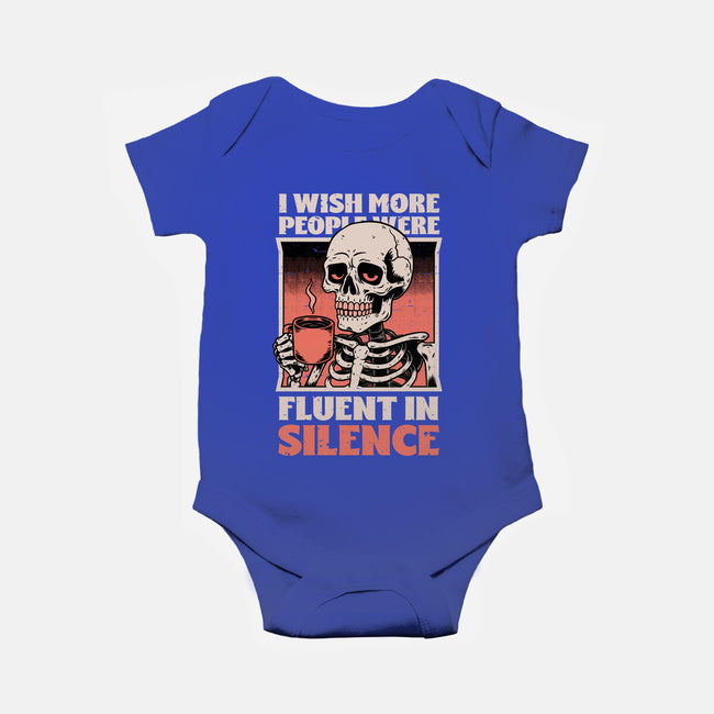 Skull Coffee Silence-Baby-Basic-Onesie-Studio Mootant