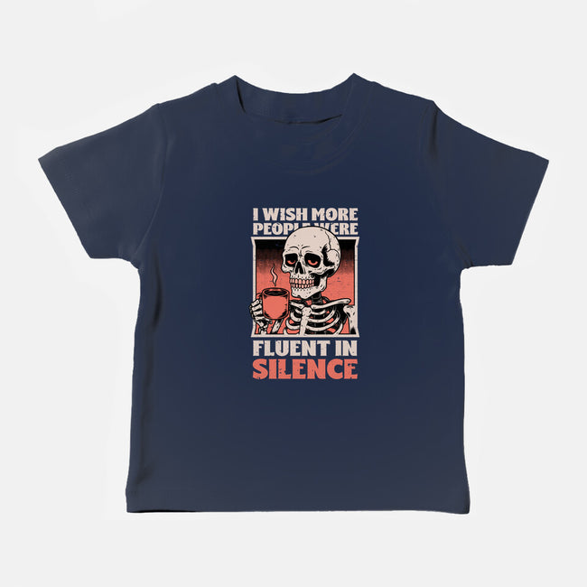 Skull Coffee Silence-Baby-Basic-Tee-Studio Mootant