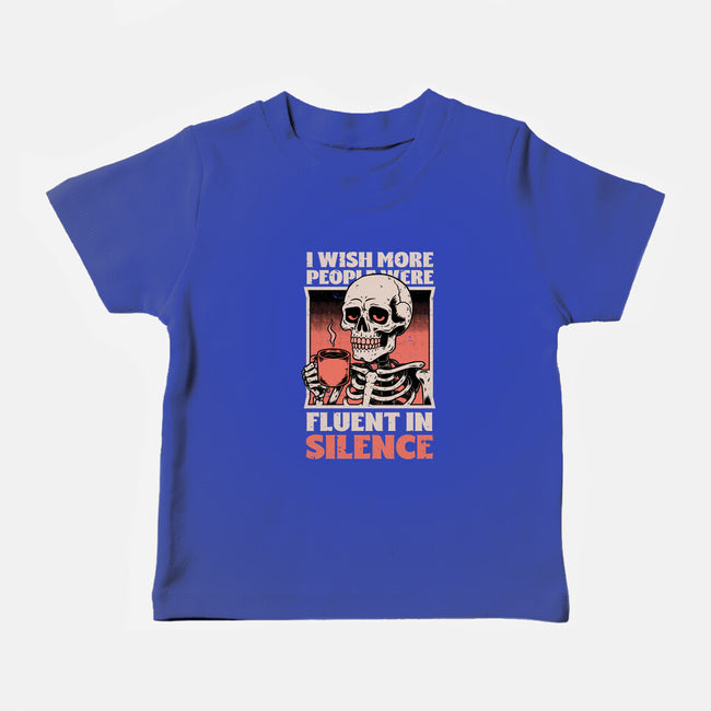 Skull Coffee Silence-Baby-Basic-Tee-Studio Mootant