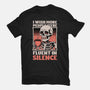 Skull Coffee Silence-Mens-Heavyweight-Tee-Studio Mootant