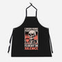 Skull Coffee Silence-Unisex-Kitchen-Apron-Studio Mootant