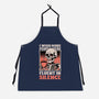 Skull Coffee Silence-Unisex-Kitchen-Apron-Studio Mootant