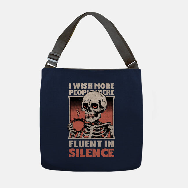 Skull Coffee Silence-None-Adjustable Tote-Bag-Studio Mootant