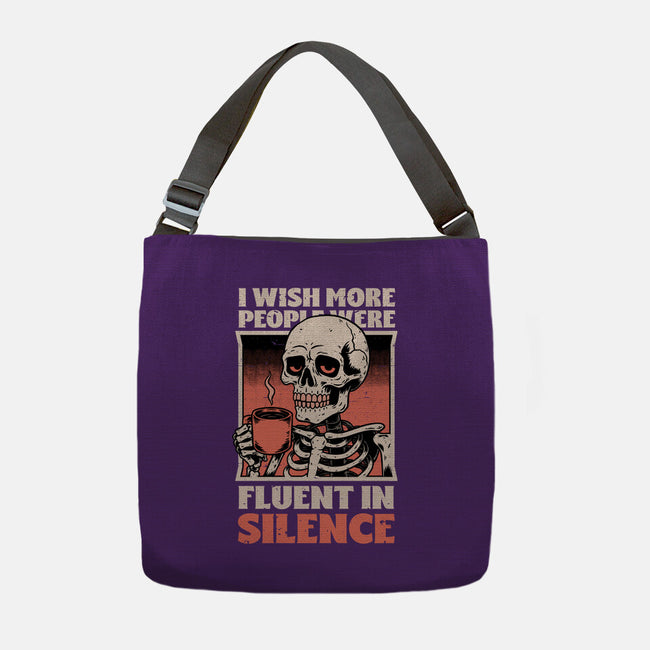 Skull Coffee Silence-None-Adjustable Tote-Bag-Studio Mootant