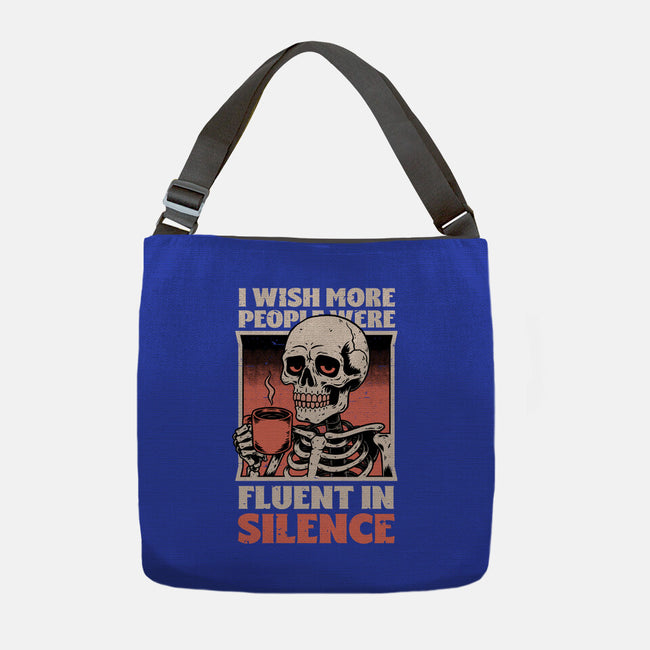 Skull Coffee Silence-None-Adjustable Tote-Bag-Studio Mootant