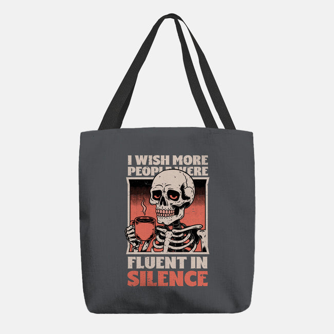 Skull Coffee Silence-None-Basic Tote-Bag-Studio Mootant