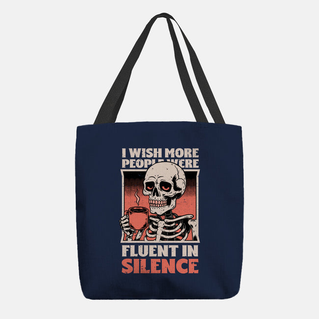 Skull Coffee Silence-None-Basic Tote-Bag-Studio Mootant