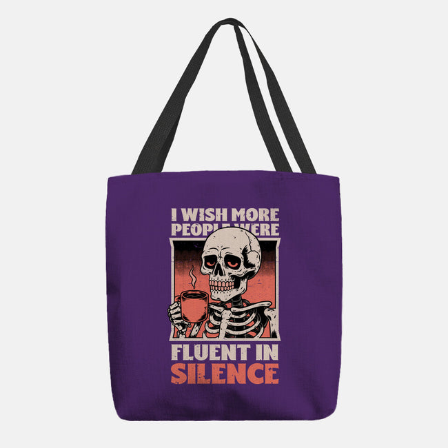 Skull Coffee Silence-None-Basic Tote-Bag-Studio Mootant