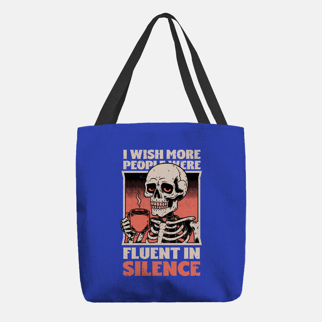 Skull Coffee Silence-None-Basic Tote-Bag-Studio Mootant