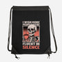 Skull Coffee Silence-None-Drawstring-Bag-Studio Mootant