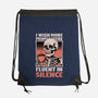 Skull Coffee Silence-None-Drawstring-Bag-Studio Mootant