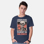 Skull Coffee Silence-Mens-Basic-Tee-Studio Mootant