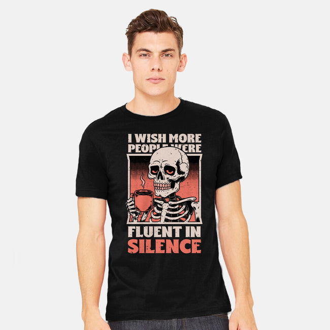 Skull Coffee Silence-Mens-Heavyweight-Tee-Studio Mootant