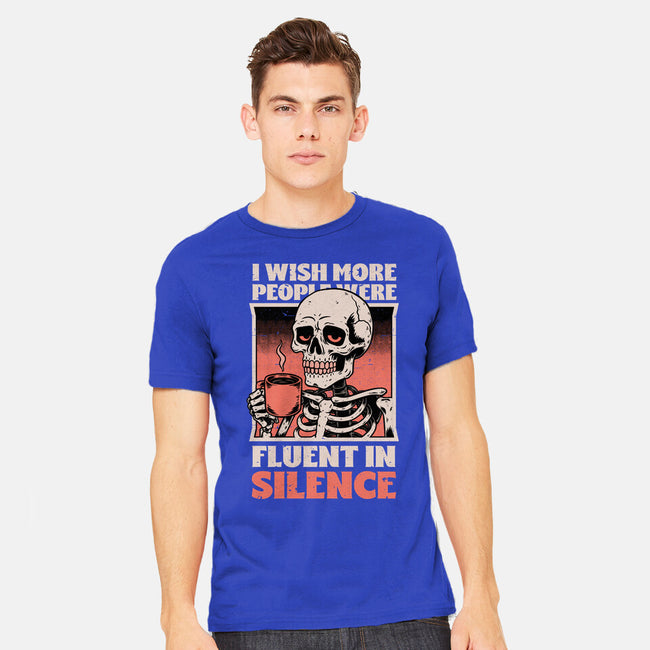 Skull Coffee Silence-Mens-Heavyweight-Tee-Studio Mootant