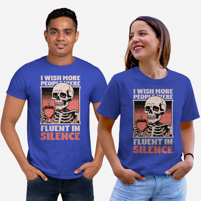 Skull Coffee Silence-Unisex-Basic-Tee-Studio Mootant