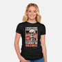 Skull Coffee Silence-Womens-Fitted-Tee-Studio Mootant