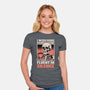 Skull Coffee Silence-Womens-Fitted-Tee-Studio Mootant