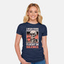 Skull Coffee Silence-Womens-Fitted-Tee-Studio Mootant