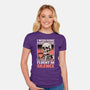 Skull Coffee Silence-Womens-Fitted-Tee-Studio Mootant