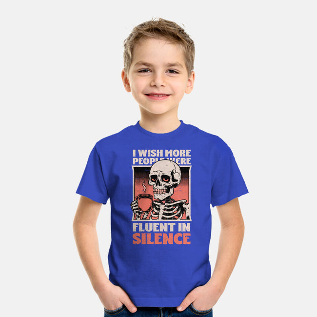Skull Coffee Silence-Youth-Basic-Tee-Studio Mootant