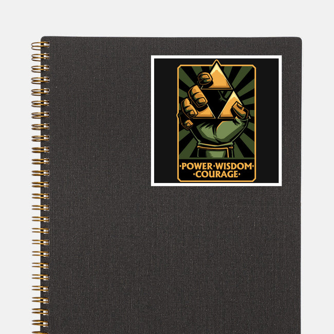 Elf Game Triangle-None-Glossy-Sticker-Studio Mootant