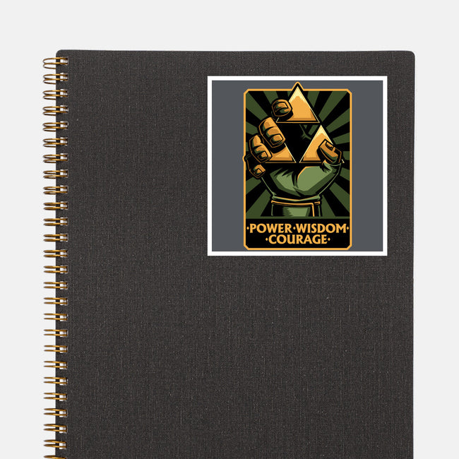 Elf Game Triangle-None-Glossy-Sticker-Studio Mootant