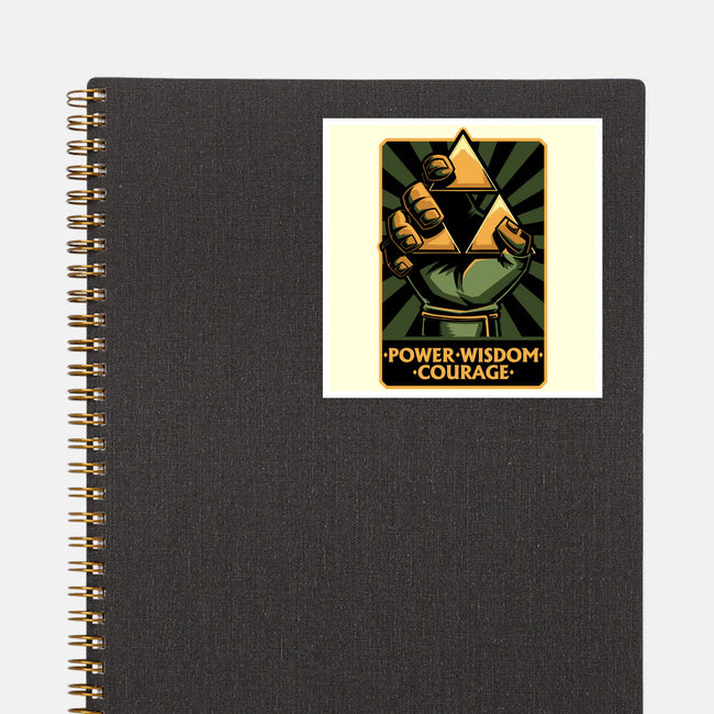 Elf Game Triangle-None-Glossy-Sticker-Studio Mootant