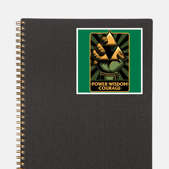 Elf Game Triangle-None-Glossy-Sticker-Studio Mootant