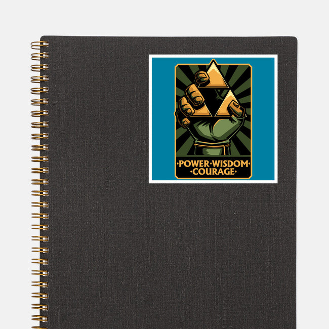 Elf Game Triangle-None-Glossy-Sticker-Studio Mootant