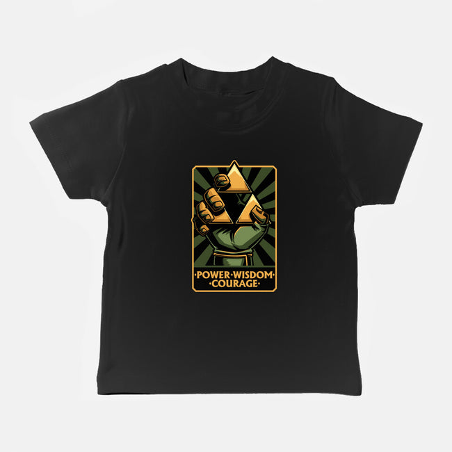 Elf Game Triangle-Baby-Basic-Tee-Studio Mootant