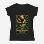 Elf Game Triangle-Womens-V-Neck-Tee-Studio Mootant