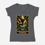 Elf Game Triangle-Womens-V-Neck-Tee-Studio Mootant