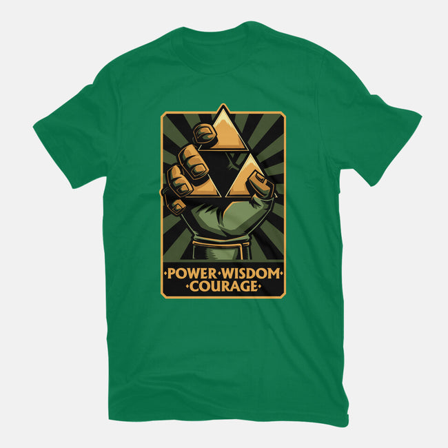 Elf Game Triangle-Womens-Fitted-Tee-Studio Mootant