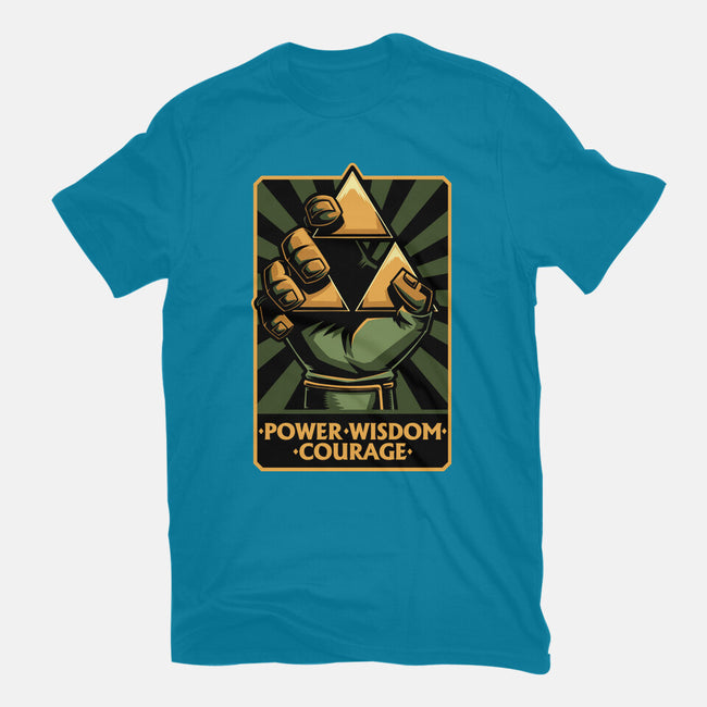 Elf Game Triangle-Womens-Basic-Tee-Studio Mootant