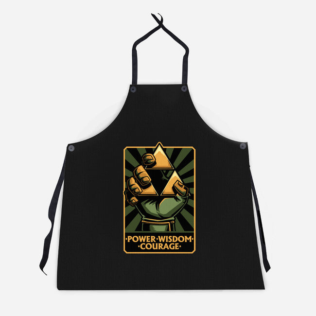 Elf Game Triangle-Unisex-Kitchen-Apron-Studio Mootant