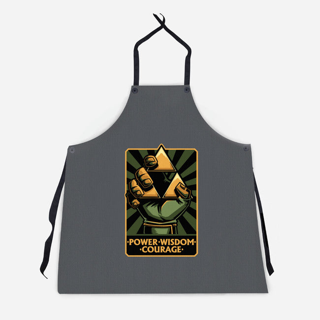 Elf Game Triangle-Unisex-Kitchen-Apron-Studio Mootant