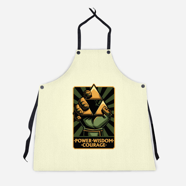 Elf Game Triangle-Unisex-Kitchen-Apron-Studio Mootant