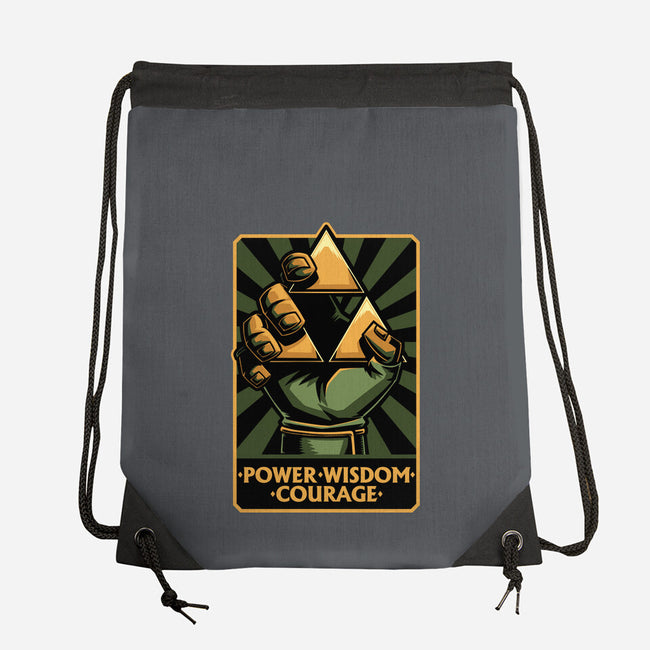 Elf Game Triangle-None-Drawstring-Bag-Studio Mootant