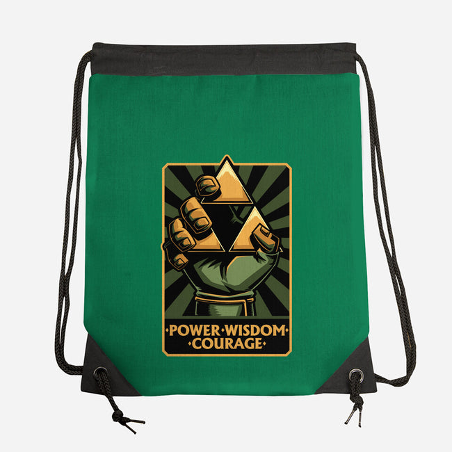 Elf Game Triangle-None-Drawstring-Bag-Studio Mootant